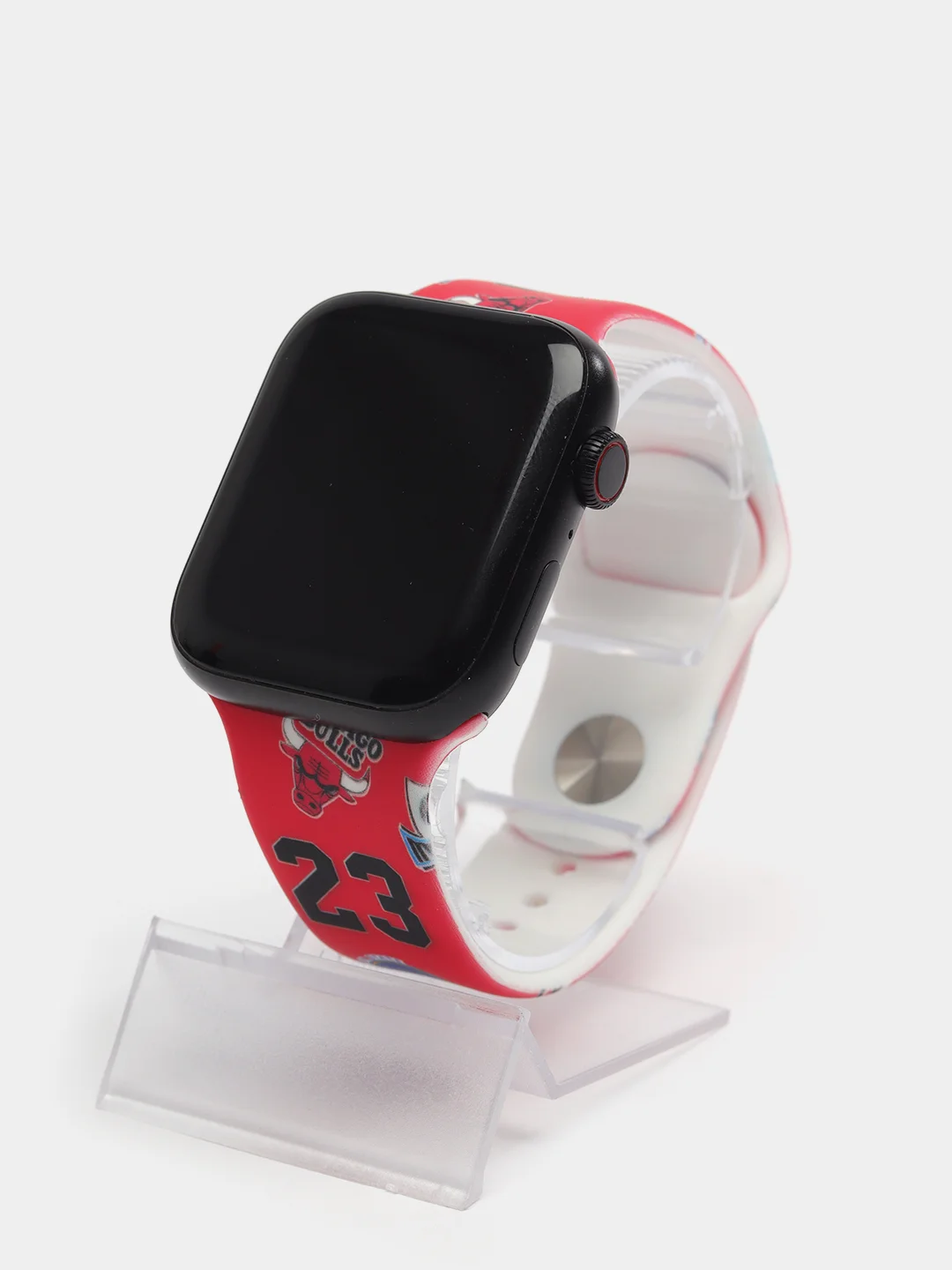 Аметистовый ремешок силиконовый с рисунком для Apple Watch