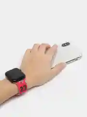 Аметистовый ремешок силиконовый с рисунком для Apple Watch