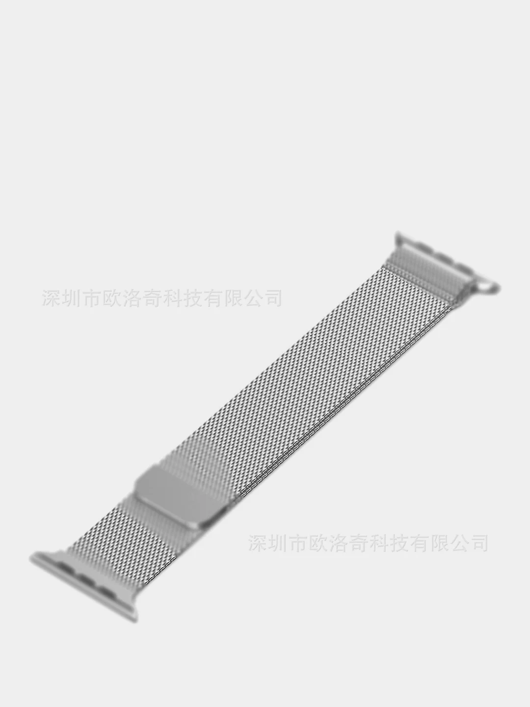 Серебряный ремешок для Apple Watch 38 мм. металлический / магнитный