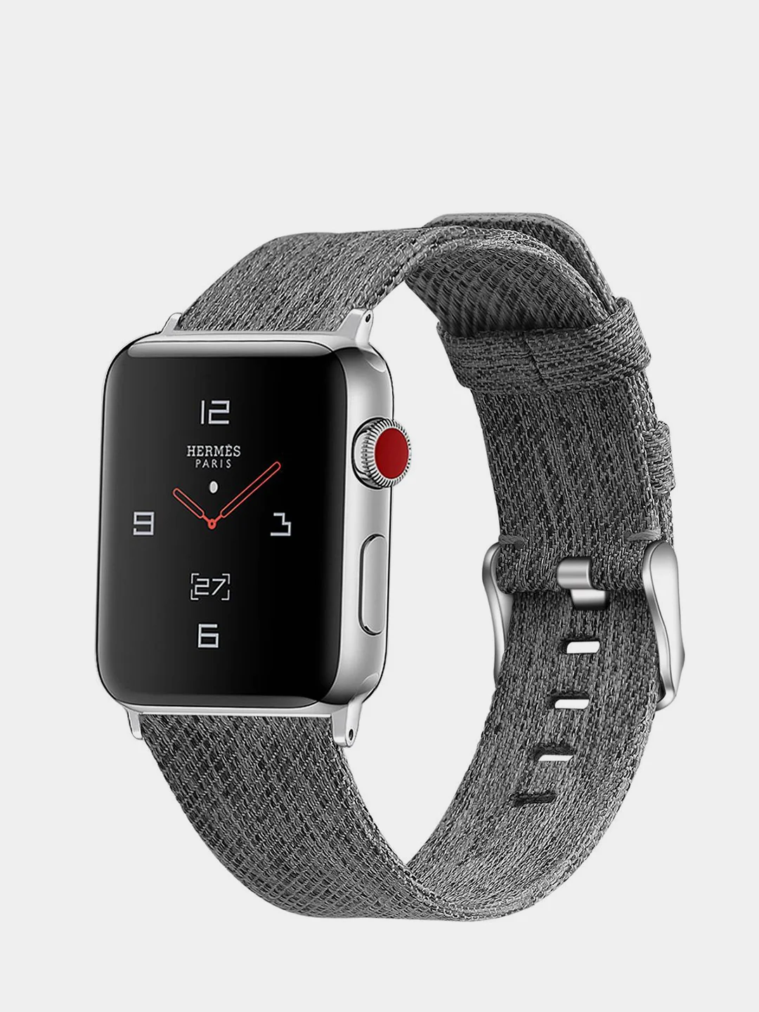 Серый ремешок для Apple Watch 1/2/3/4 поколения, 38/40 мм.