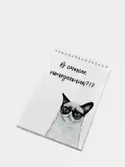 Блокнот на пружине "В смысле, понедельник?", А5