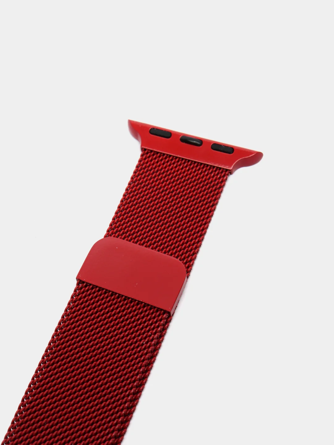 Красный ремешок для Apple Watch "Миланская петля"