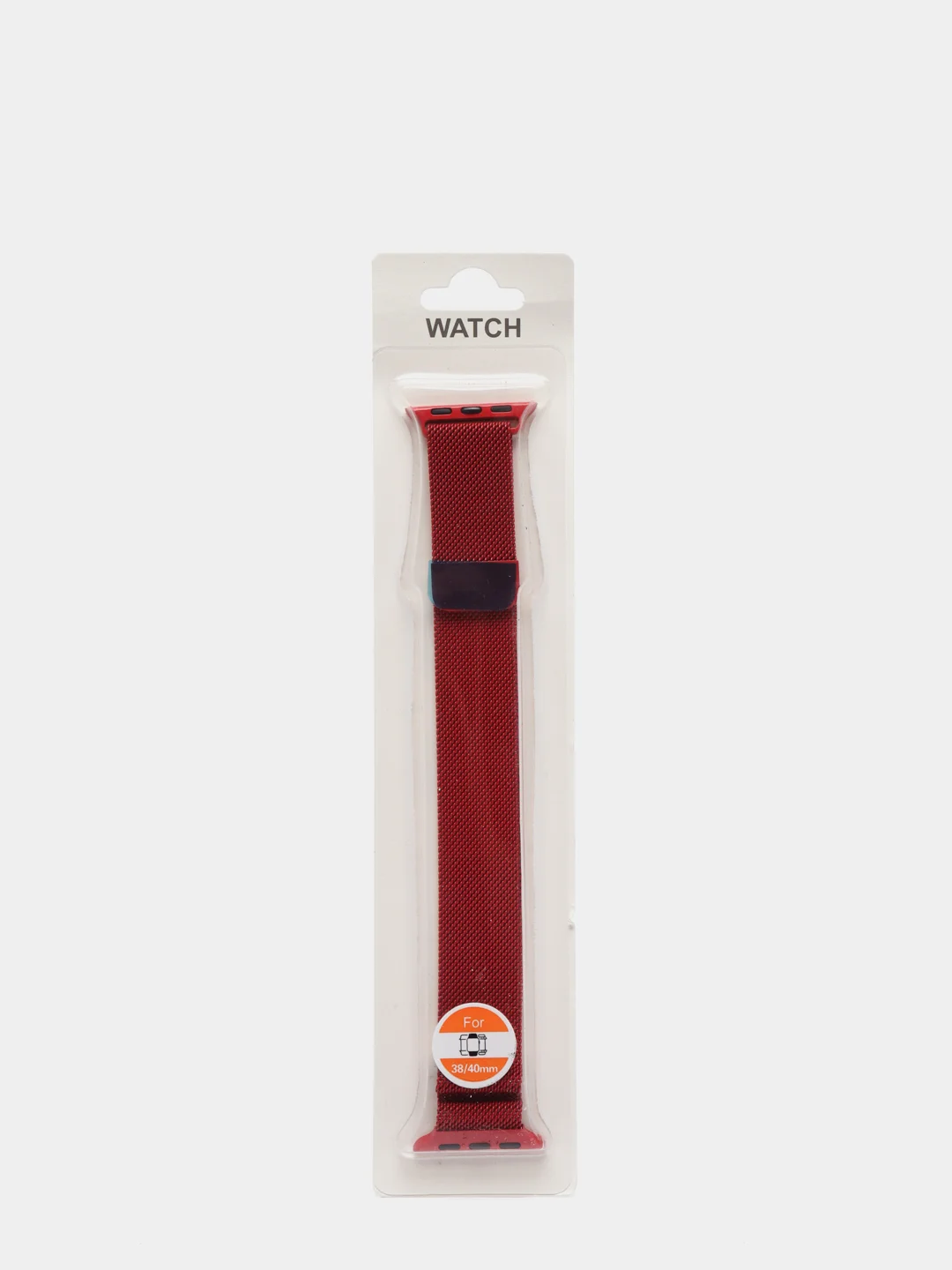 Красный ремешок для Apple Watch "Миланская петля"