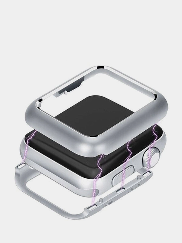 Бампер для Apple Watch (эпл вотч), металлический, 2 цвета