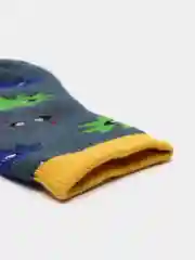 Зеленый носки детские махровые с тормозами
