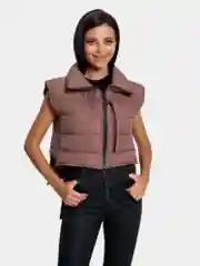 Жилет укороченный женский стеганный, утепленный