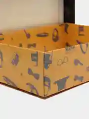 Черный подарочная коробка сборная Семья, 21 х 15 х 5,7 см