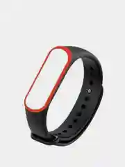 Серебряный силиконовый ремешок для фитнес-браслетов Xiaomi Mi Band 3/4