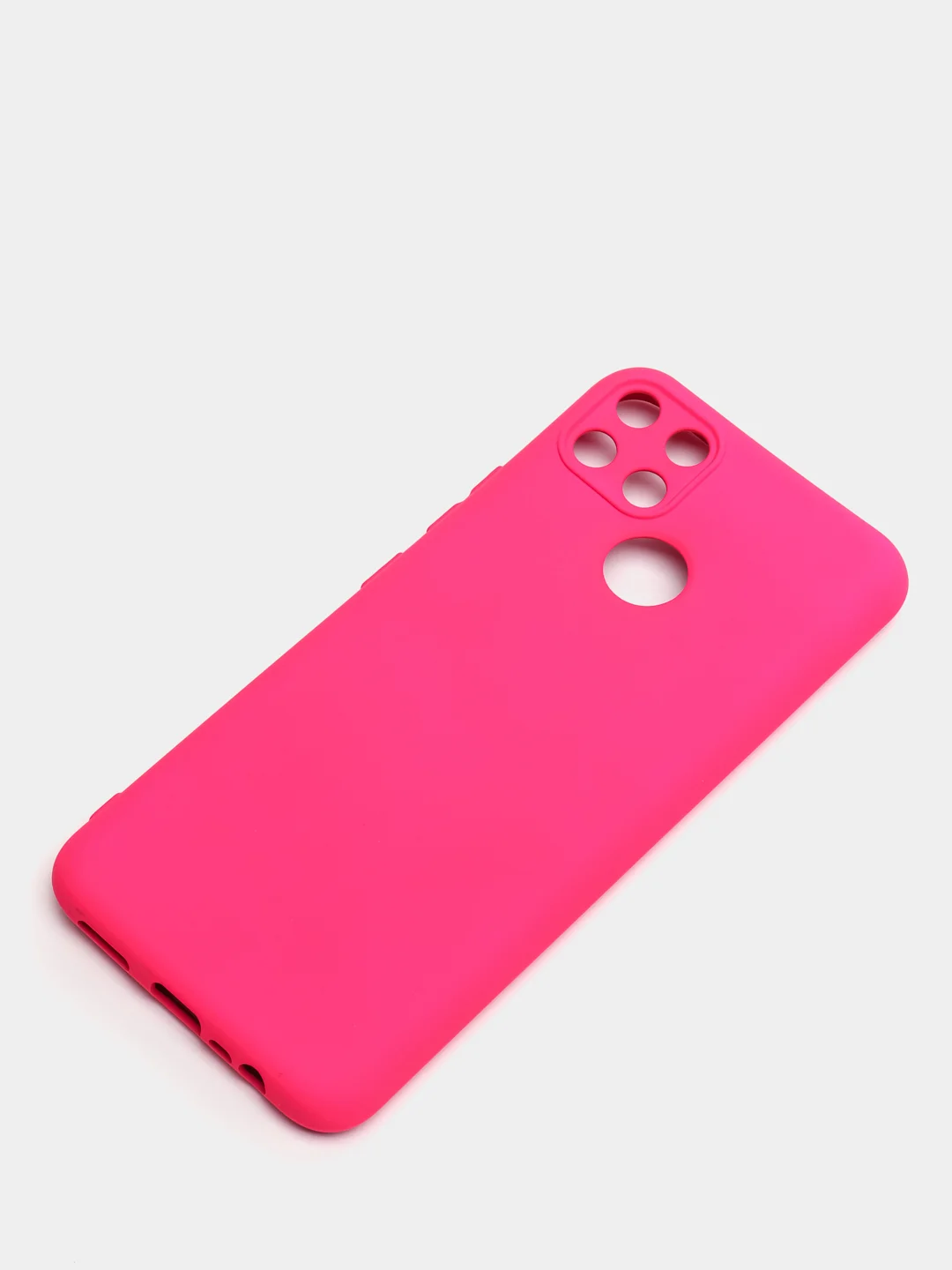 Фуксия чехол REALME Narzo 50A  / REALME C25 / REALME C25S с защитой камеры и бархатом внутри