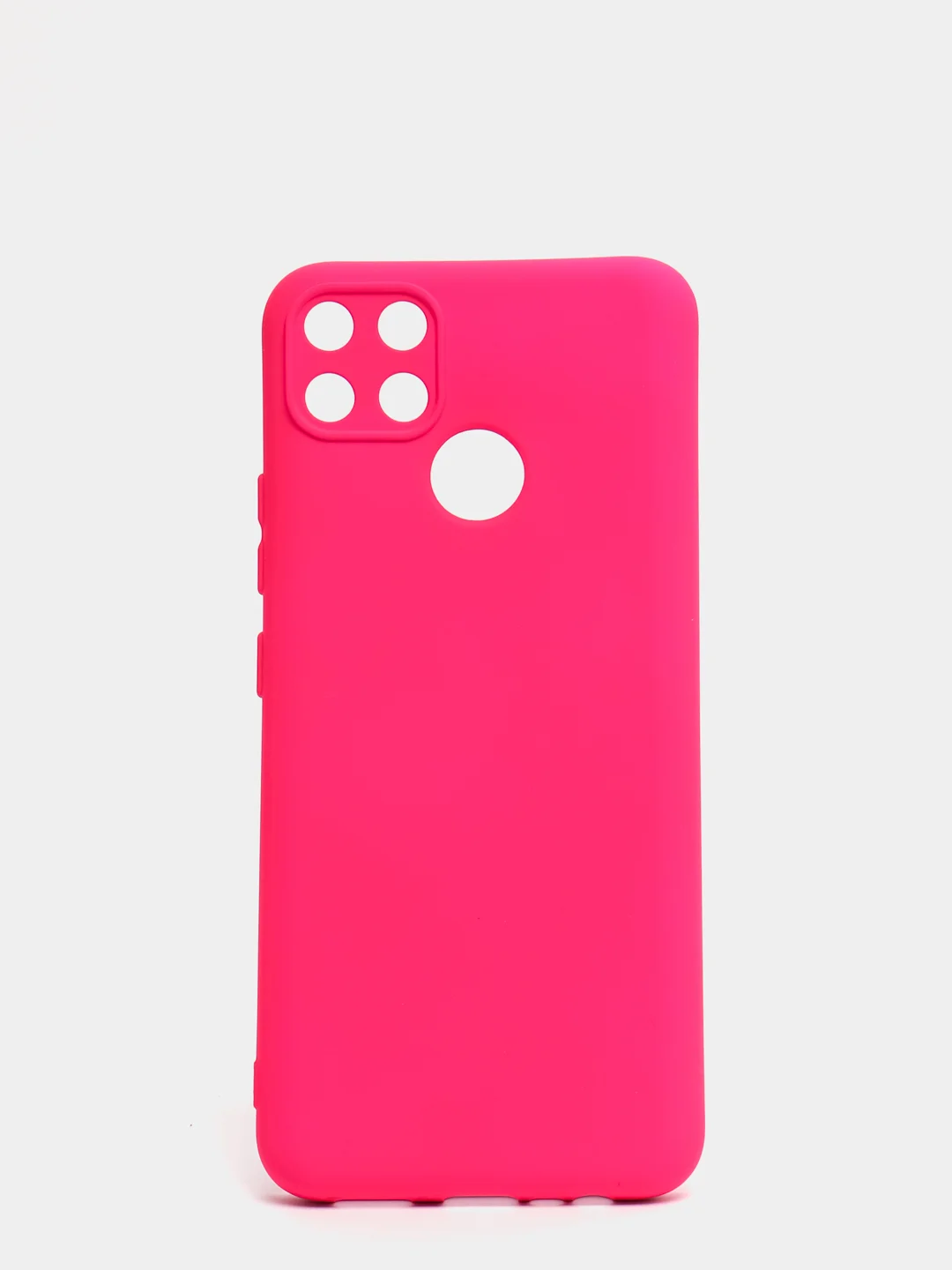 Фуксия чехол REALME Narzo 50A  / REALME C25 / REALME C25S с защитой камеры и бархатом внутри