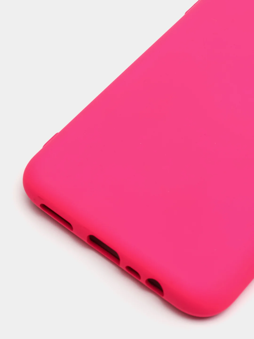 Фуксия чехол REALME Narzo 50A  / REALME C25 / REALME C25S с защитой камеры и бархатом внутри