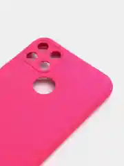 Фуксия чехол REALME Narzo 50A  / REALME C25 / REALME C25S с защитой камеры и бархатом внутри