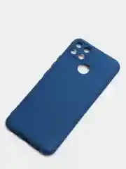 Темно-синий чехол REALME Narzo 50A  / REALME C25 / REALME C25S с защитой камеры и бархатом внутри