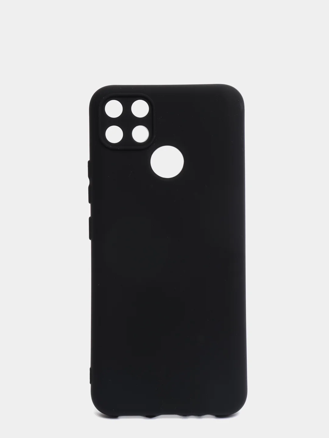 Черный чехол REALME Narzo 50A  / REALME C25 / REALME C25S с защитой камеры и бархатом внутри
