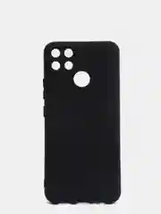 Черный чехол REALME Narzo 50A  / REALME C25 / REALME C25S с защитой камеры и бархатом внутри