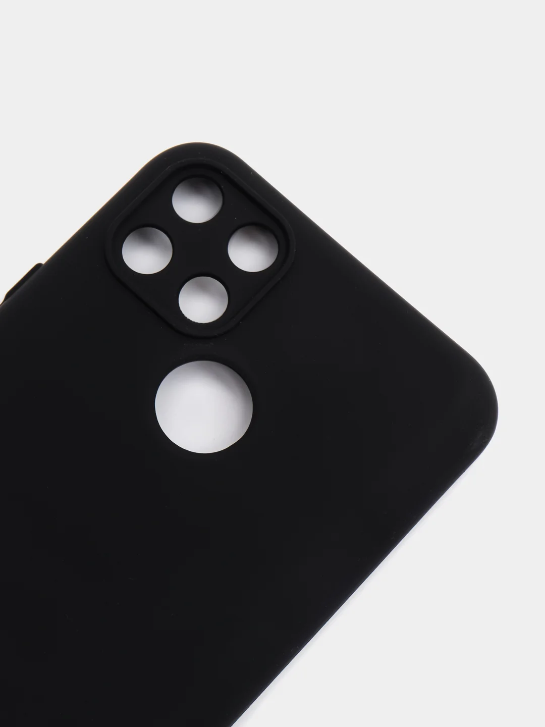 Черный чехол REALME Narzo 50A  / REALME C25 / REALME C25S с защитой камеры и бархатом внутри