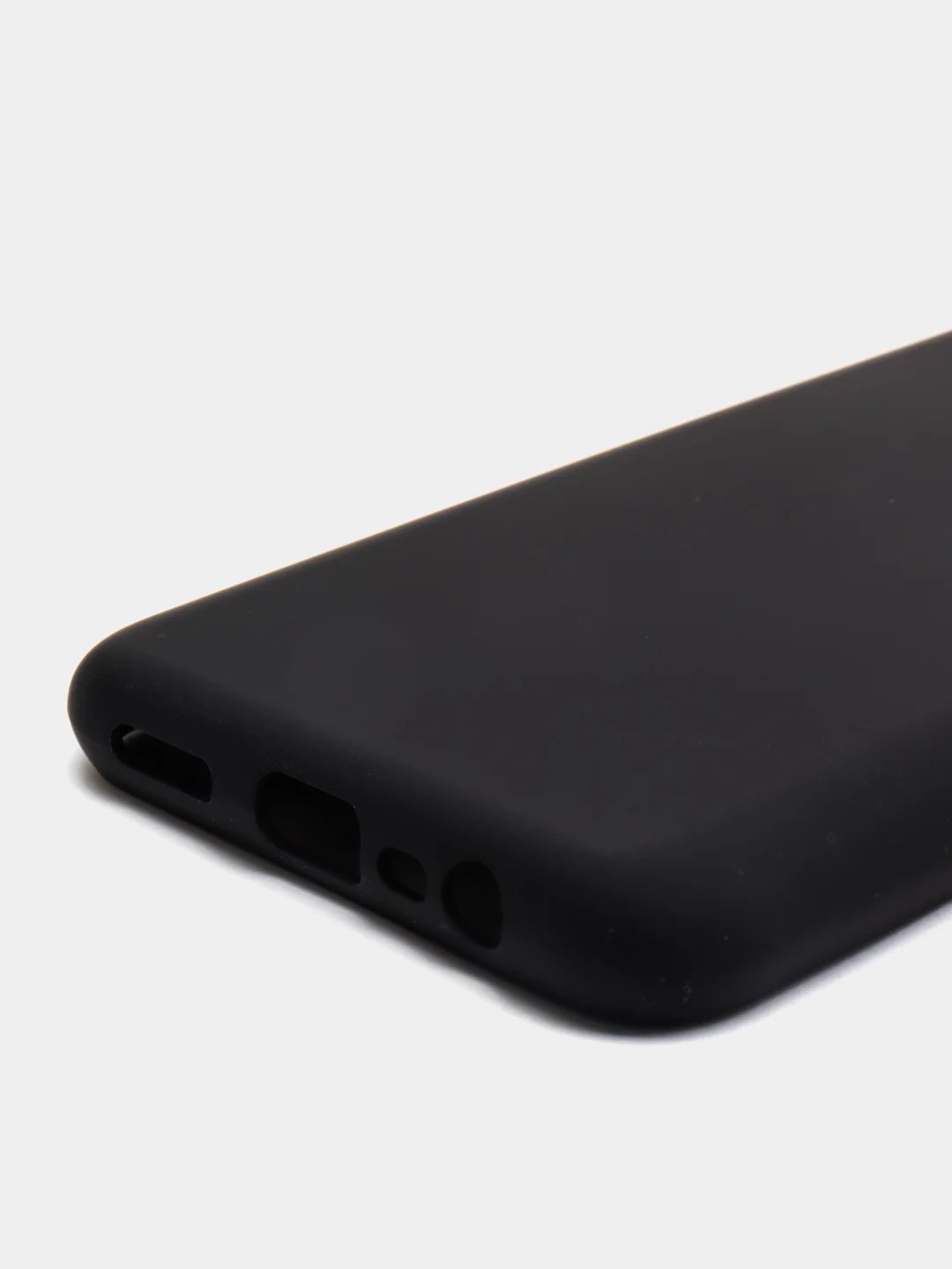 Черный чехол REALME Narzo 50A  / REALME C25 / REALME C25S с защитой камеры и бархатом внутри