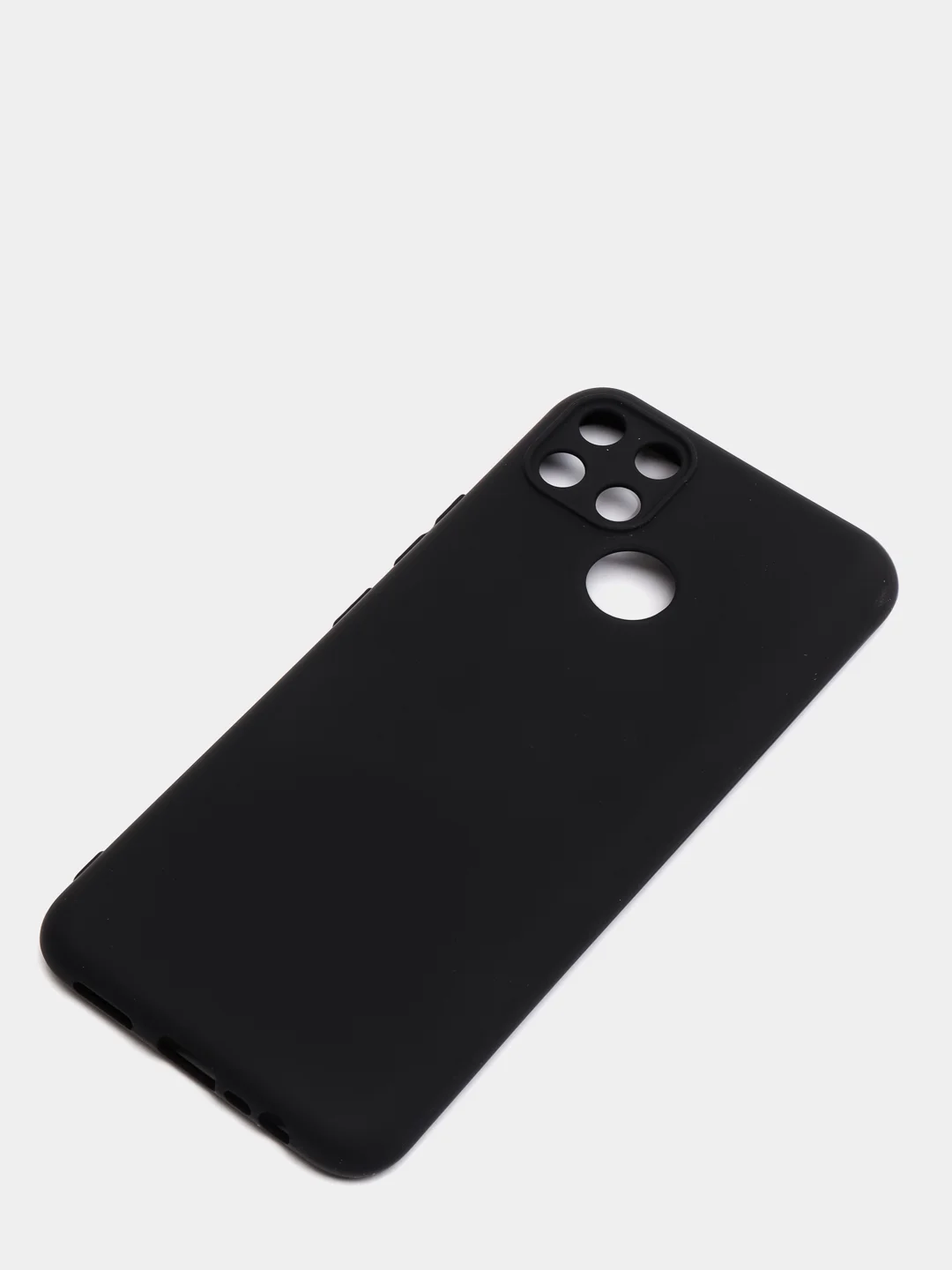 Черный чехол REALME Narzo 50A  / REALME C25 / REALME C25S с защитой камеры и бархатом внутри