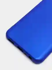 Темно-синий чехол для Samsung A03 Core с защитой камеры и с бархатом внутри