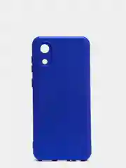 Темно-синий чехол для Samsung A03 Core с защитой камеры и с бархатом внутри