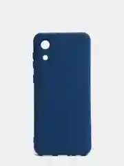 Синий меланж чехол для Samsung A03 Core с защитой камеры и с бархатом внутри