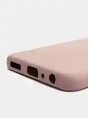 Светло-коричневый чехол для Samsung A03 Core с защитой камеры и с бархатом внутри