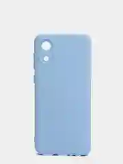 Лазурный чехол для Samsung A03 Core с защитой камеры и с бархатом внутри