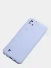 Коралловый меланж чехол Narzo 50i c защитой камеры и бархатом внутри
