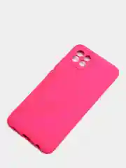Фуксия чехол Samsung A03 c защитой камеры и бархатом внутри