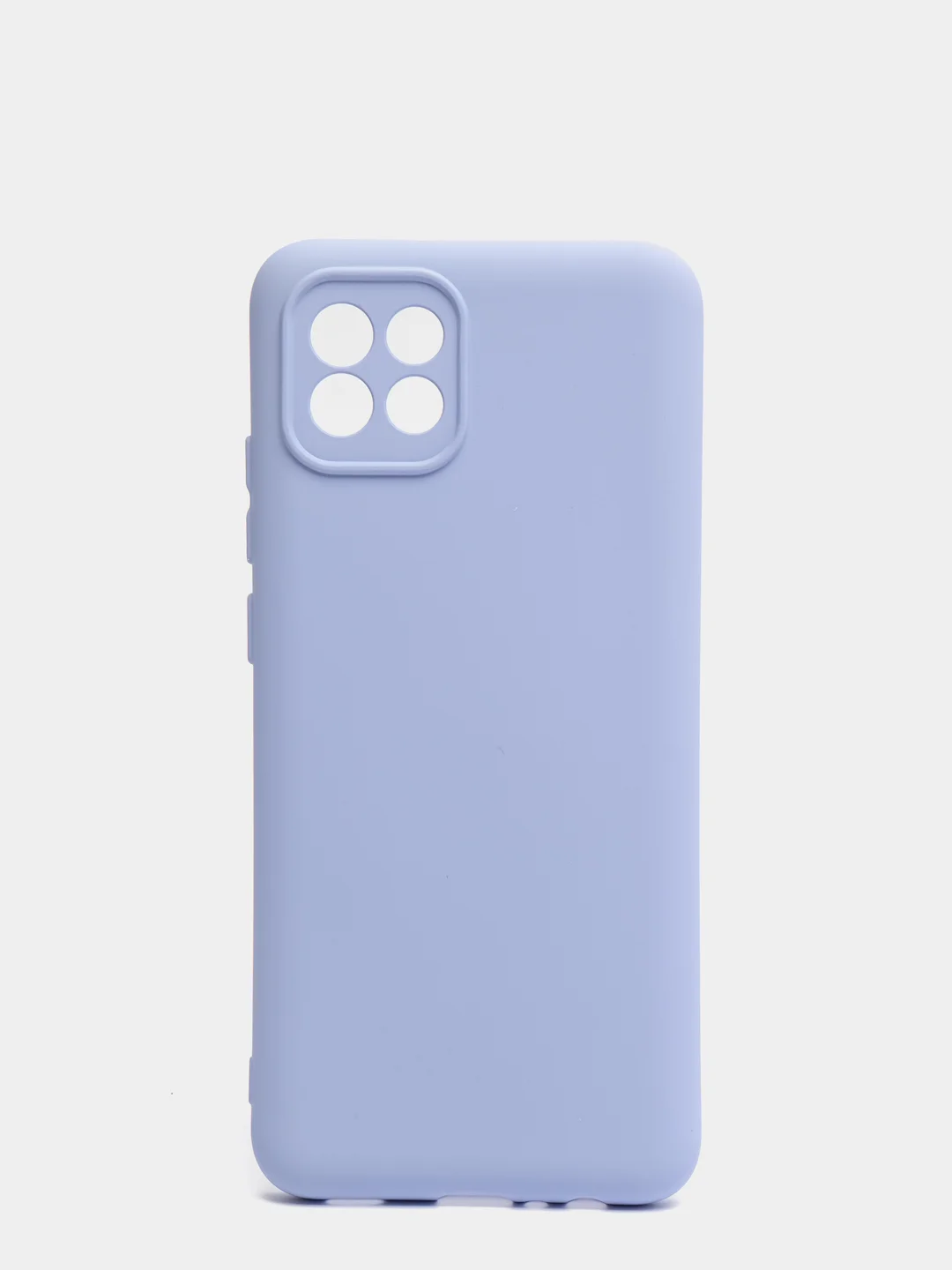 Лавандовый чехол Samsung A03 c защитой камеры и бархатом внутри