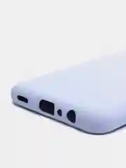Лавандовый чехол Samsung A03 c защитой камеры и бархатом внутри