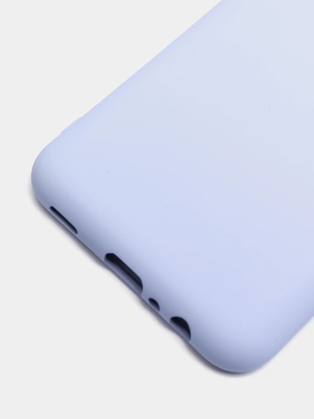 Лавандовый чехол Samsung A03 c защитой камеры и бархатом внутри
