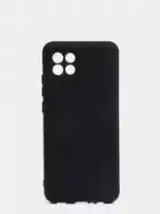 Хром чехол Samsung A03 c защитой камеры и бархатом внутри