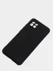 Хром чехол Samsung A03 c защитой камеры и бархатом внутри
