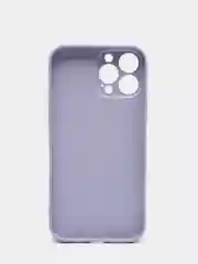 Лавандовый чехол силиконовый со стеклянной панелью для iPhone 13 Pro Max