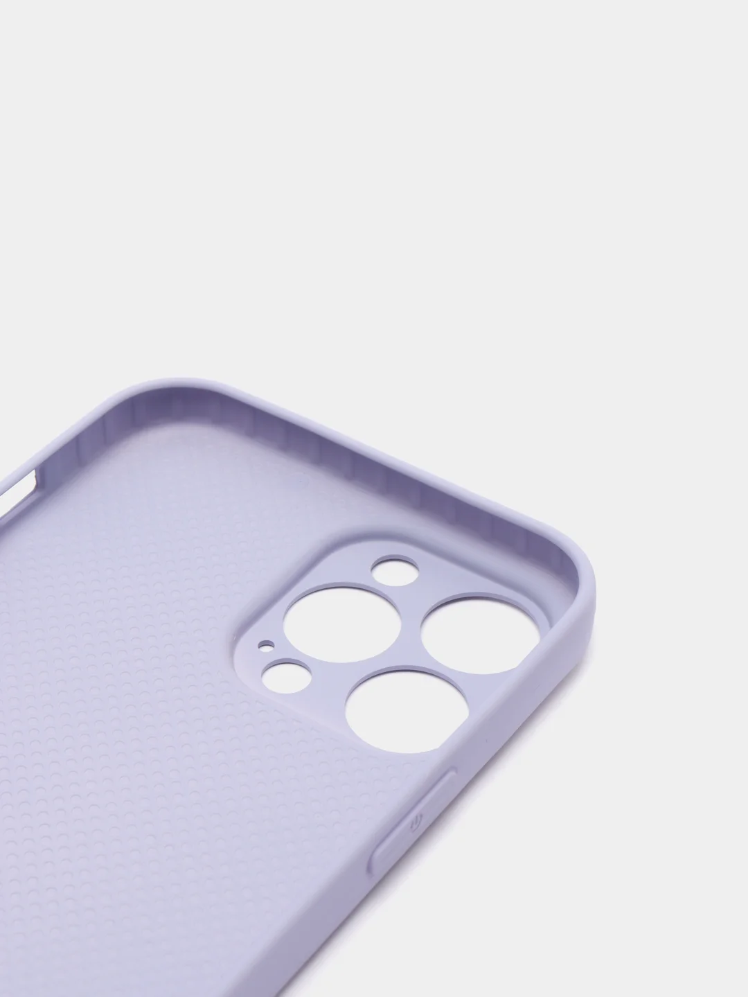 Лавандовый чехол силиконовый со стеклянной панелью для iPhone 13 Pro Max