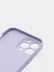 Лавандовый чехол силиконовый со стеклянной панелью для iPhone 13 Pro Max