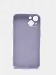 Лавандовый чехол силиконовый со стеклянной панелью для iPhone 13