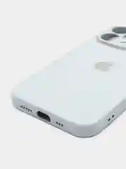Ледяной чехол силиконовый со стеклянной панелью для iPhone 13 Pro