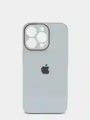 Ледяной чехол силиконовый со стеклянной панелью для iPhone 13 Pro