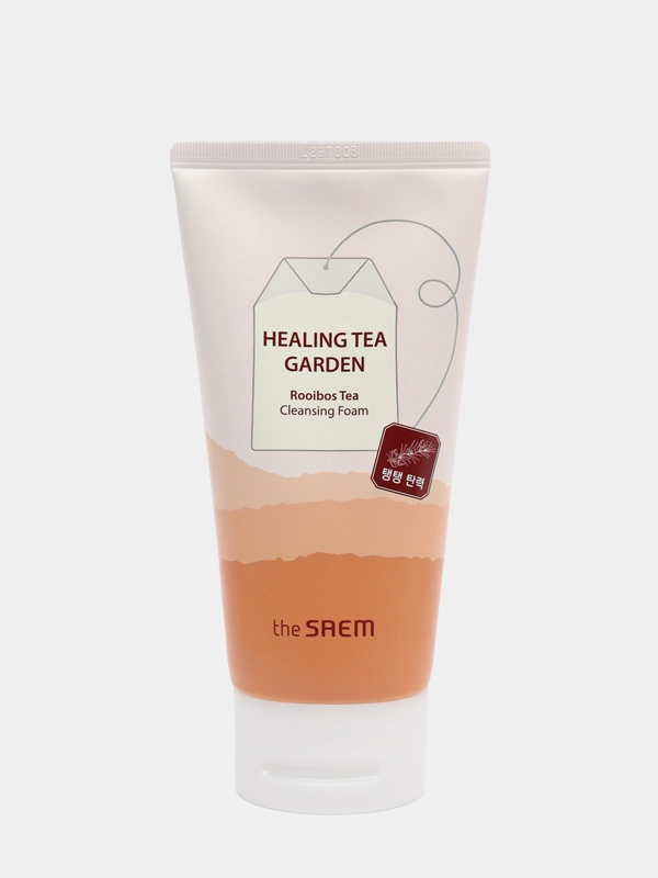 Пенка для умывания с экстрактом чая ройбуш The Saem "Healing Tea Garden" 150 мл