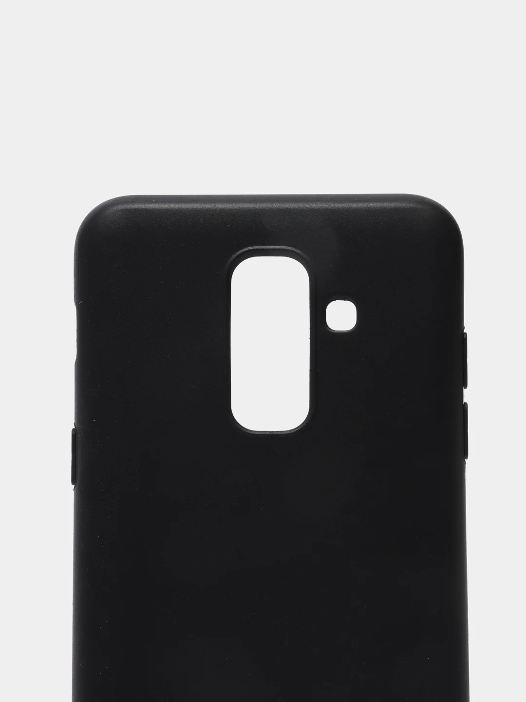 Чехол для Samsung Galaxy A6 Plus / J8 2018, Самсунг Галакси А6 Плюс, черный силиконовый