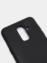 Чехол для Samsung Galaxy A6 Plus / J8 2018, Самсунг Галакси А6 Плюс, черный силиконовый