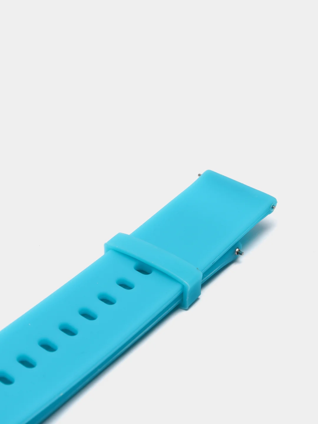 Голубой ремешок для Xiaomi Amazfit Bip GTR 42 мм / GTS / Samsung Gear S2 силиконовый сяоми самсунг