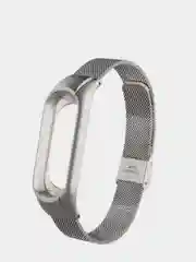Серебряный ремешок Миланская петля для Xiaomi Mi Band 4