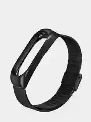 Черный ремешок Миланская петля для Xiaomi Mi Band 4