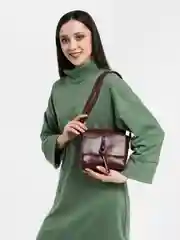 Сумка женская, регулируемый ремень, цвет бородовый
