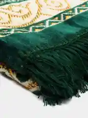 Зеленый намазлык, коврик для намаза, молитвенный