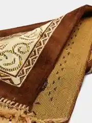 Коричневый намазлык, коврик для намаза, молитвенный