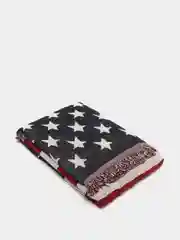 Плед покрывало для дивана с флагом США, двухсторонний
